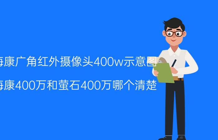 海康广角红外摄像头400w示意图 海康400万和萤石400万哪个清楚？